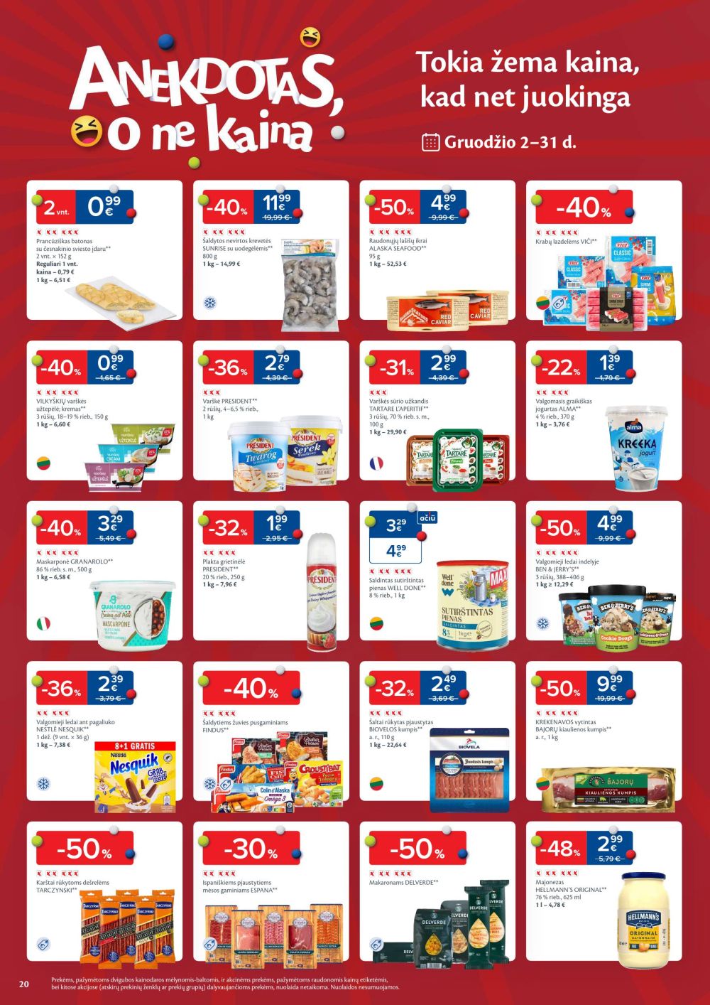 MAXIMA - Kaininis leidinys Nr.50 (2025 12 09 - 2025 12 15) | 20