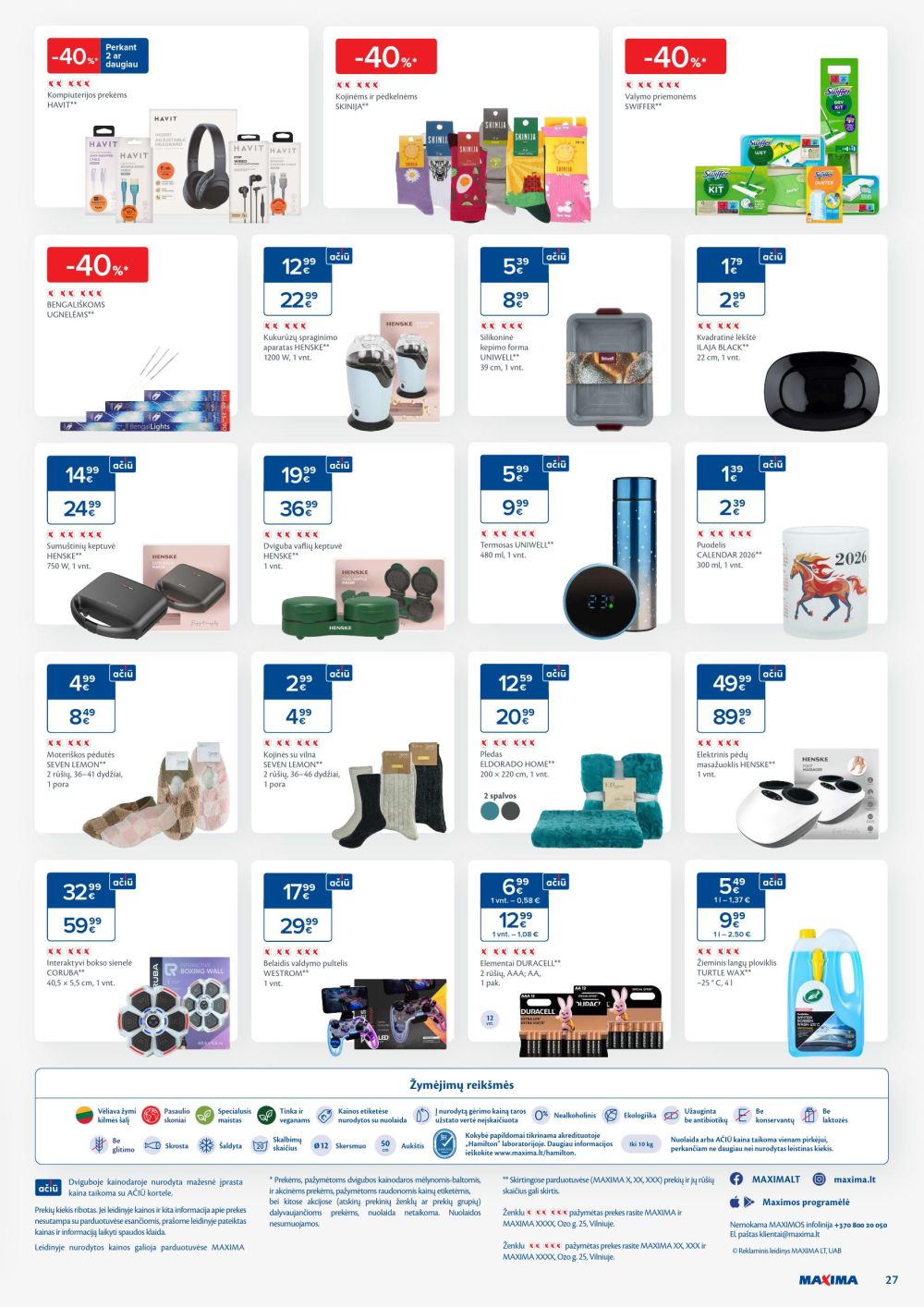 MAXIMA - Kaininis leidinys Nr.50 (2025 12 09 - 2025 12 15) | 27