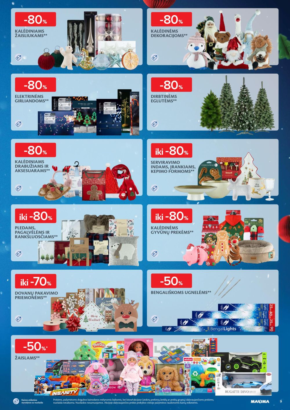 MAXIMA - Kaininis leidinys Nr.50 (2025 12 09 - 2025 12 15) | 9