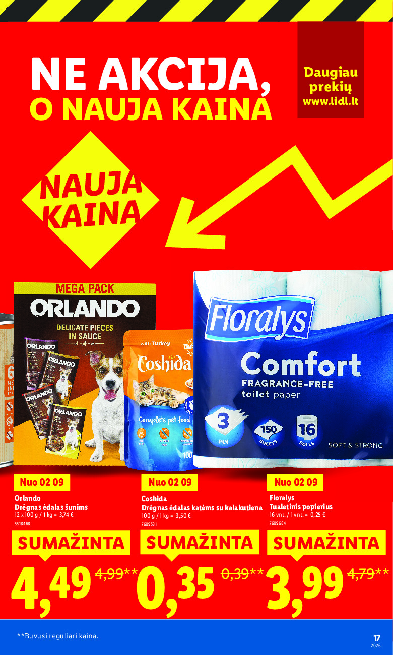 Ne akcija, o nauja kaina (2026-01-05 - 2026-03-09) | 15