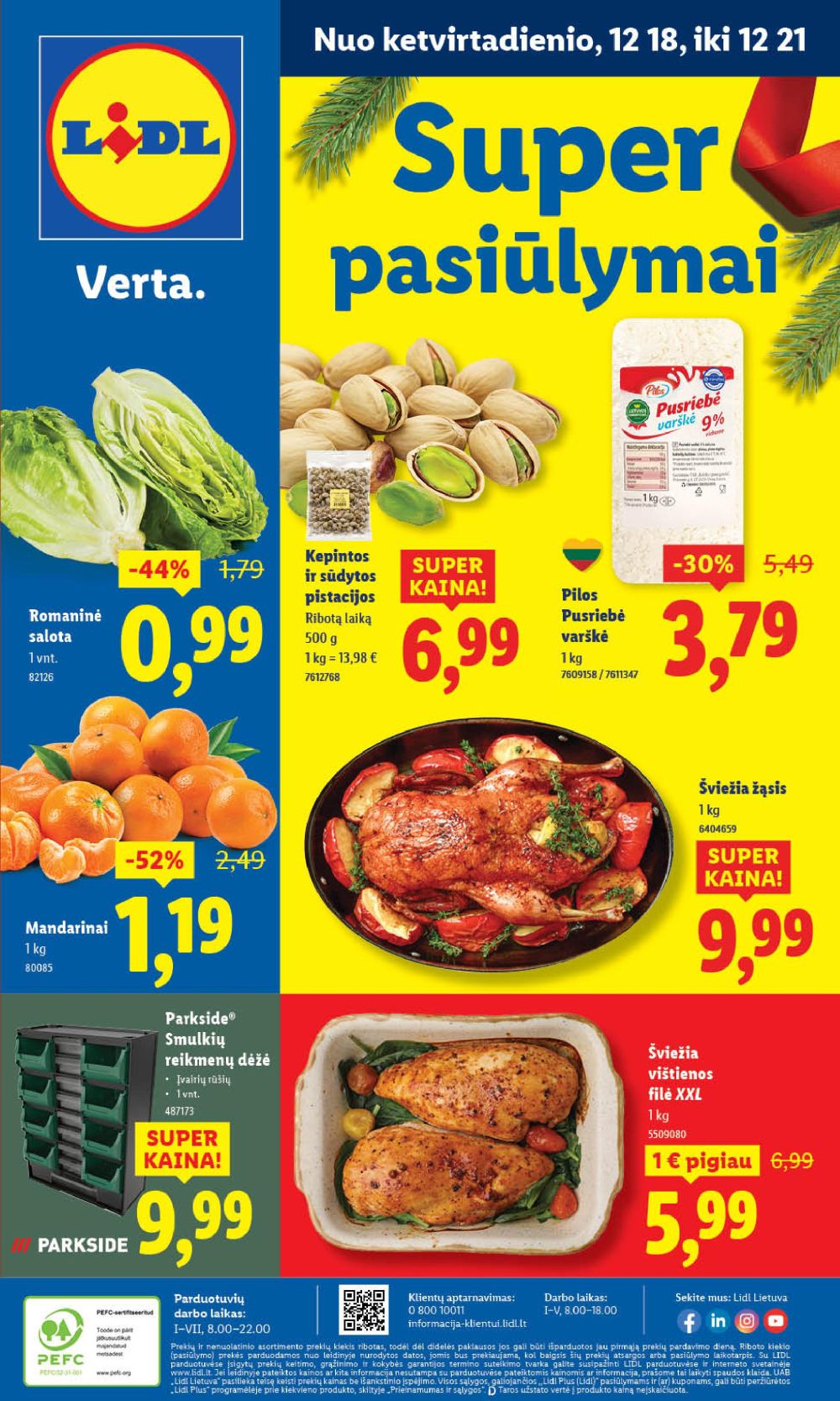 LIDL - Maisto prekių pasiūlymai (2025 12 18 - 2025 12 21) | 1