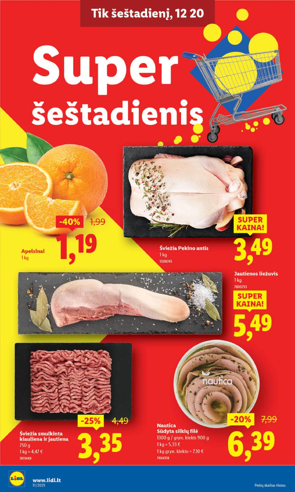 LIDL - Maisto prekių pasiūlymai (2025 12 18 - 2025 12 21) | 2