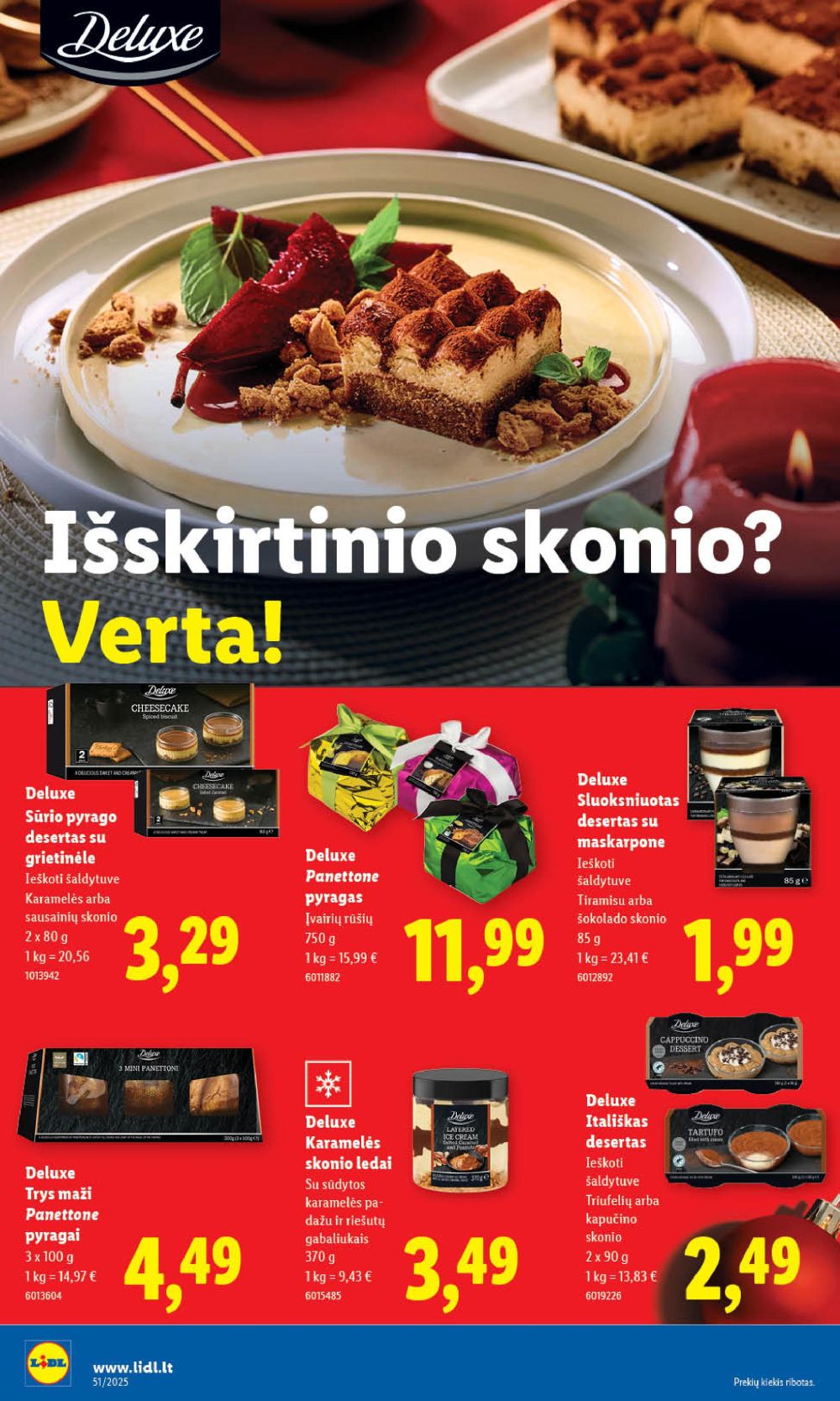 LIDL - Maisto prekių pasiūlymai (2025 12 18 - 2025 12 21) | 26