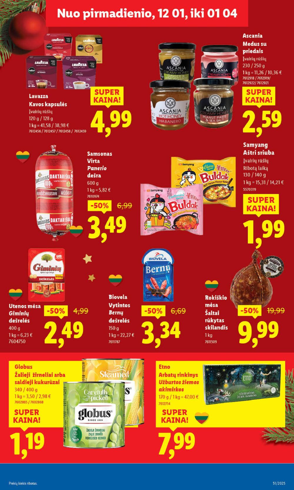 LIDL - Maisto prekių pasiūlymai (2025 12 18 - 2025 12 21) | 31
