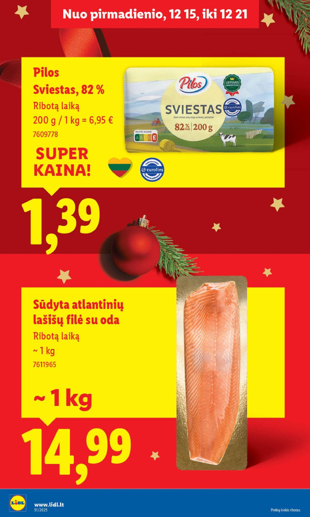 LIDL - Maisto prekių pasiūlymai (2025 12 18 - 2025 12 21) | 32