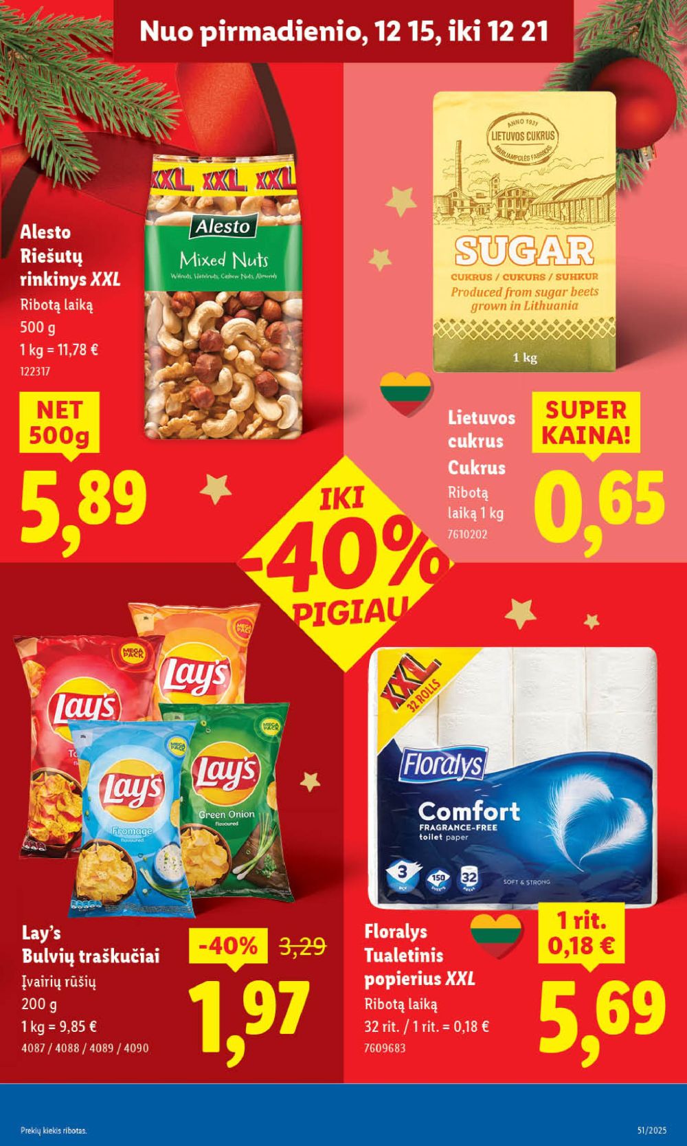 LIDL - Maisto prekių pasiūlymai (2025 12 18 - 2025 12 21) | 33