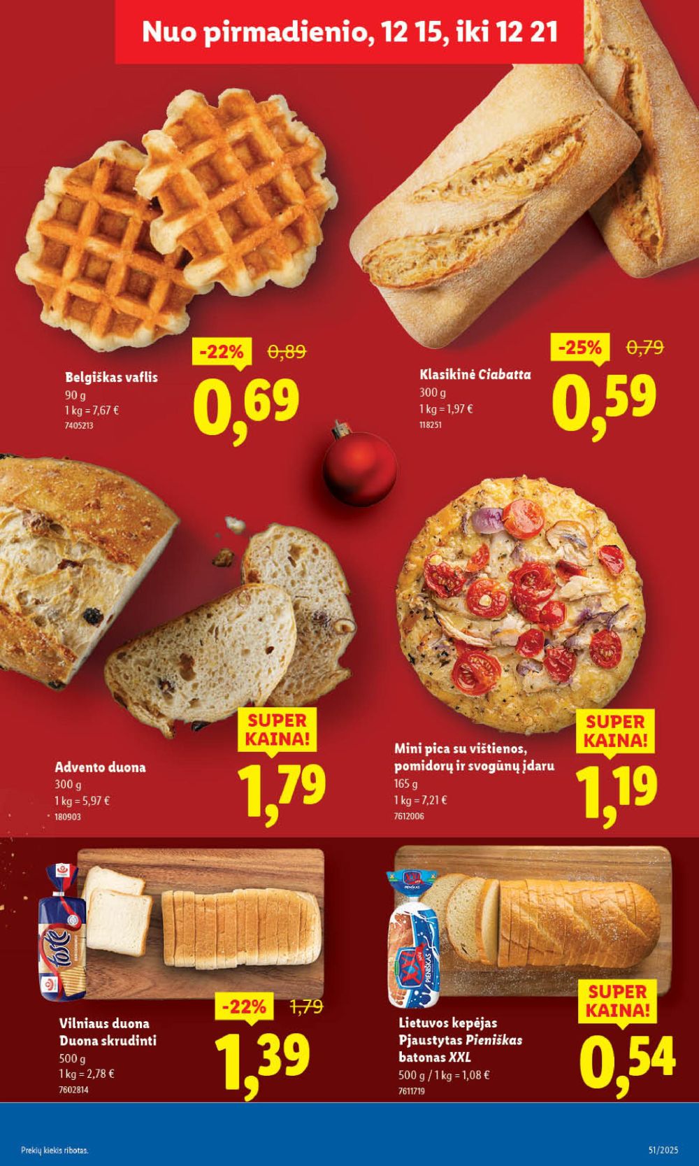 LIDL - Maisto prekių pasiūlymai (2025 12 18 - 2025 12 21) | 9