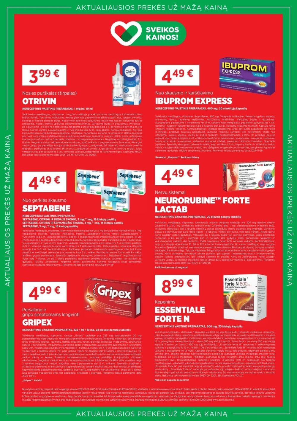 EUROVAISTINĖ (2025 11 01 - 2025 11 30) | 2