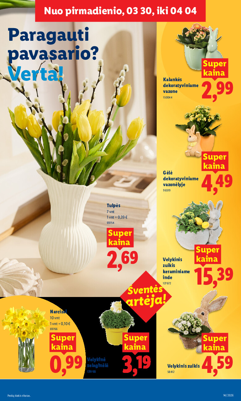 MAISTO PREKIŲ PASIŪLYMAI (2026-03-30 - 2026-04-05) | 13