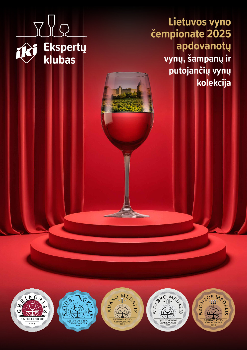 IKI apdovanotų vynų ir šampanų kolekcija 2025 | 1