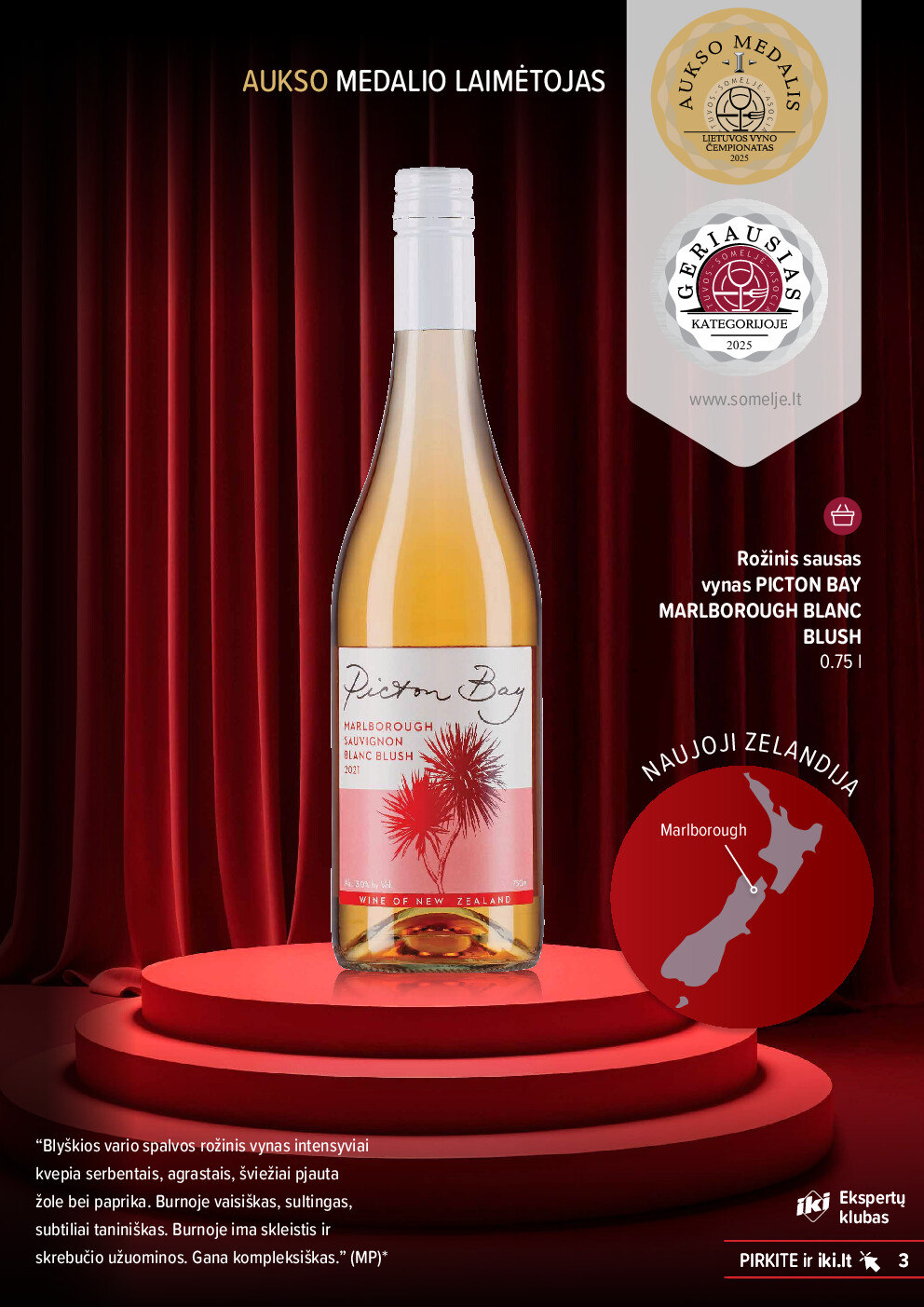 IKI apdovanotų vynų ir šampanų kolekcija 2025 | 3