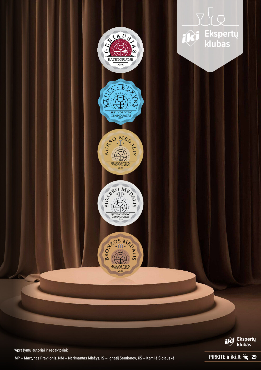 IKI apdovanotų vynų ir šampanų kolekcija 2025 | 29