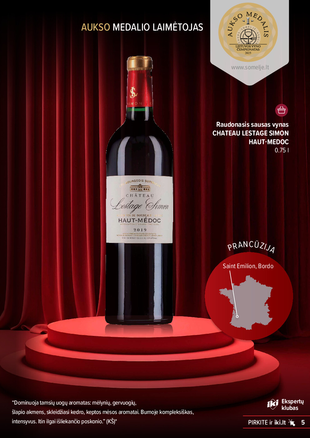 IKI apdovanotų vynų ir šampanų kolekcija 2025 | 5