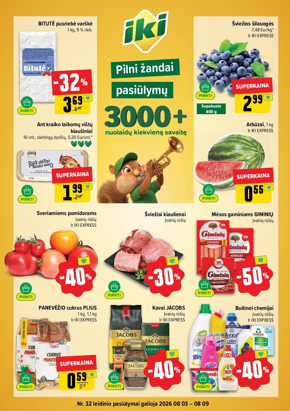 IKI Kainų leidinys Nr. 32 (2026-08-03 - 2026-08-09) | 1