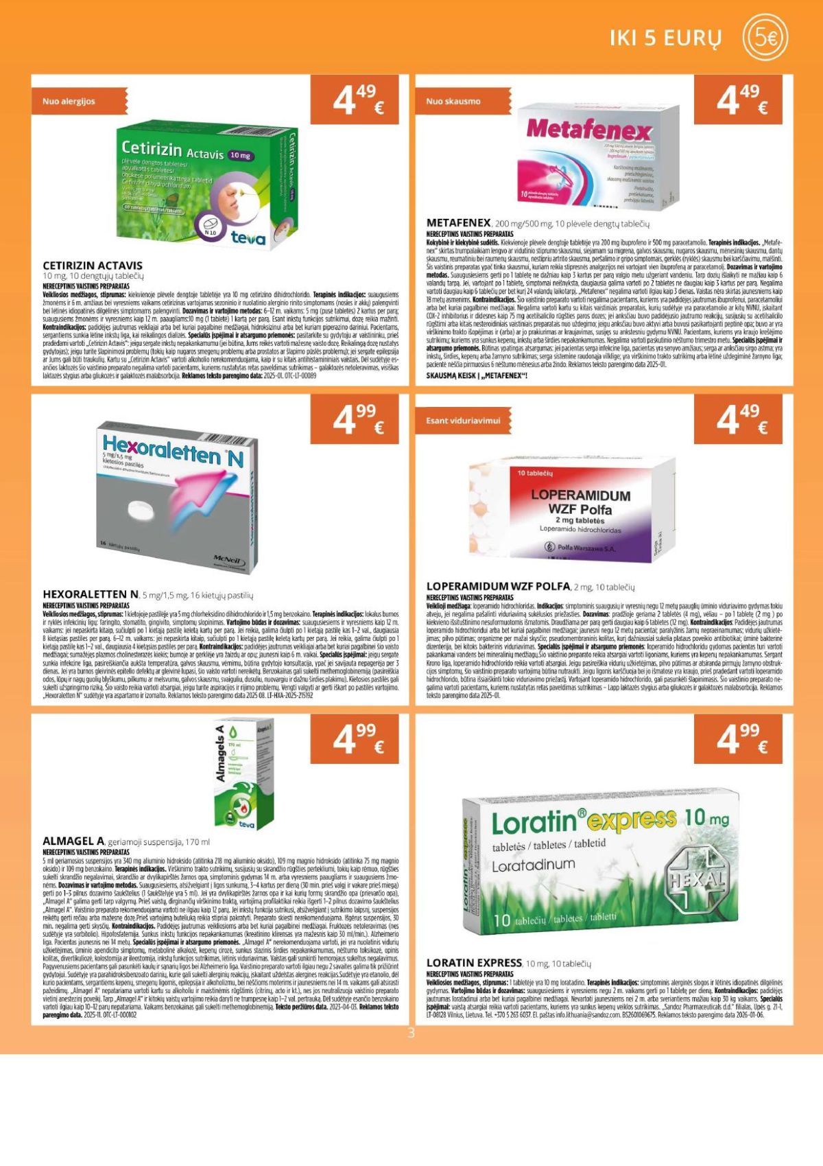 GINTARINĖ VAISTINĖ (2026 04 01 - 2026 04 30) | 2