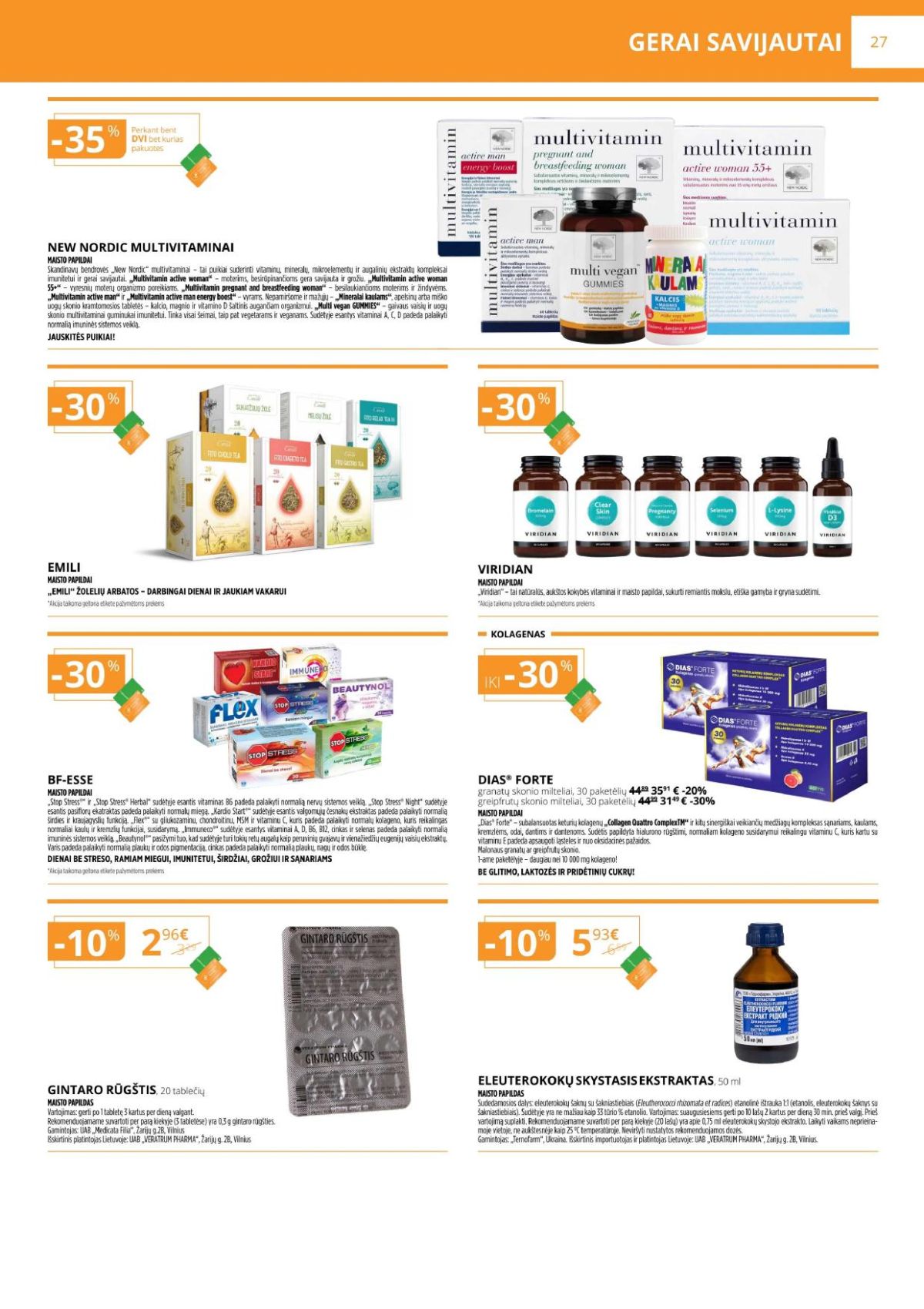 GINTARINĖ VAISTINĖ (2026 04 01 - 2026 04 30) | 14