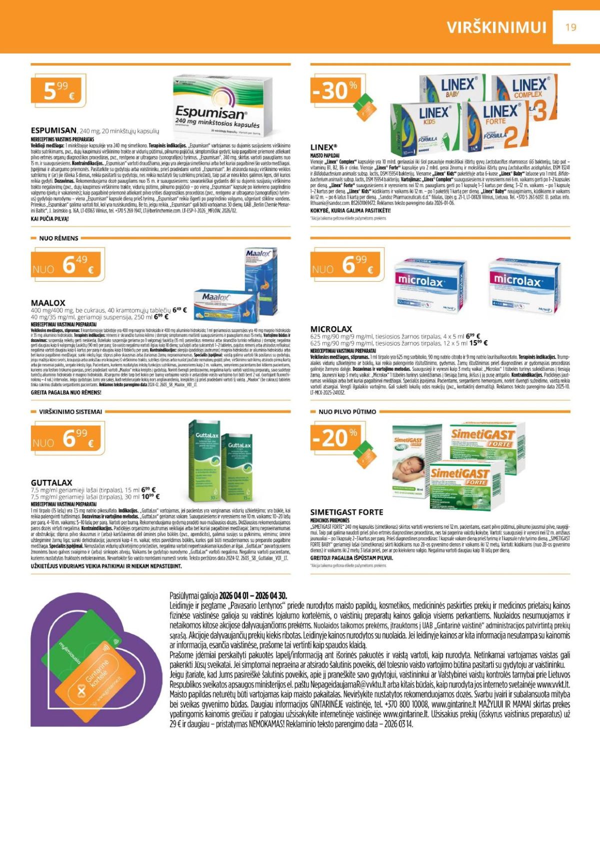 GINTARINĖ VAISTINĖ (2026 04 01 - 2026 04 30) | 10