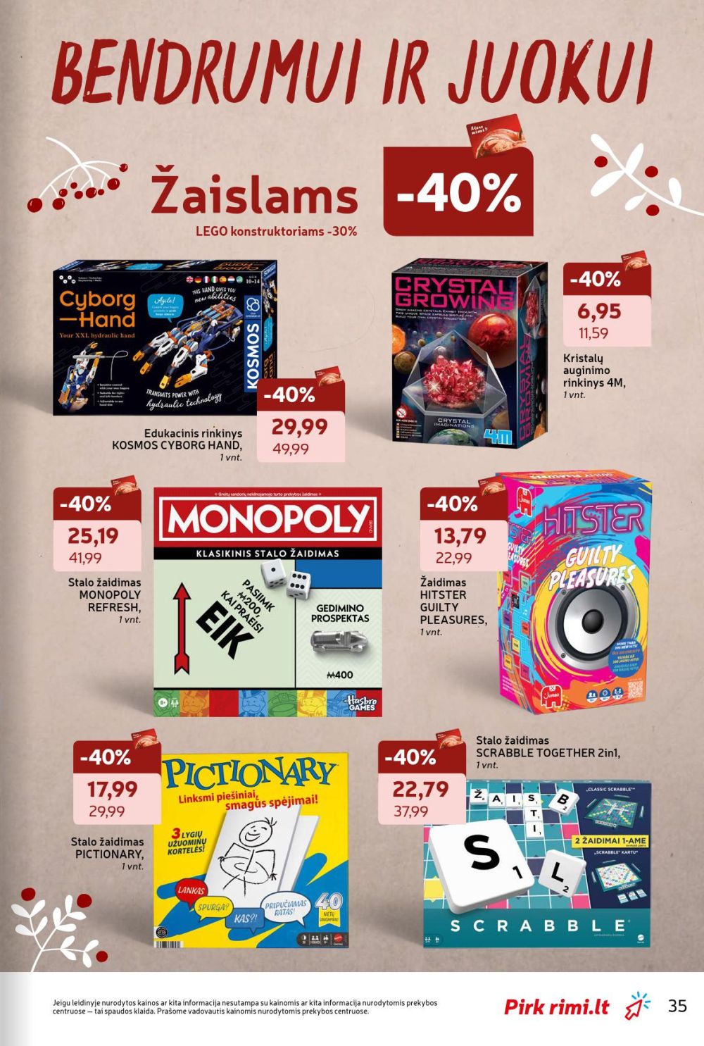 RIMI - Žiemos švenčių katalogas (2025 11 18 - 2025 12 28) | 35