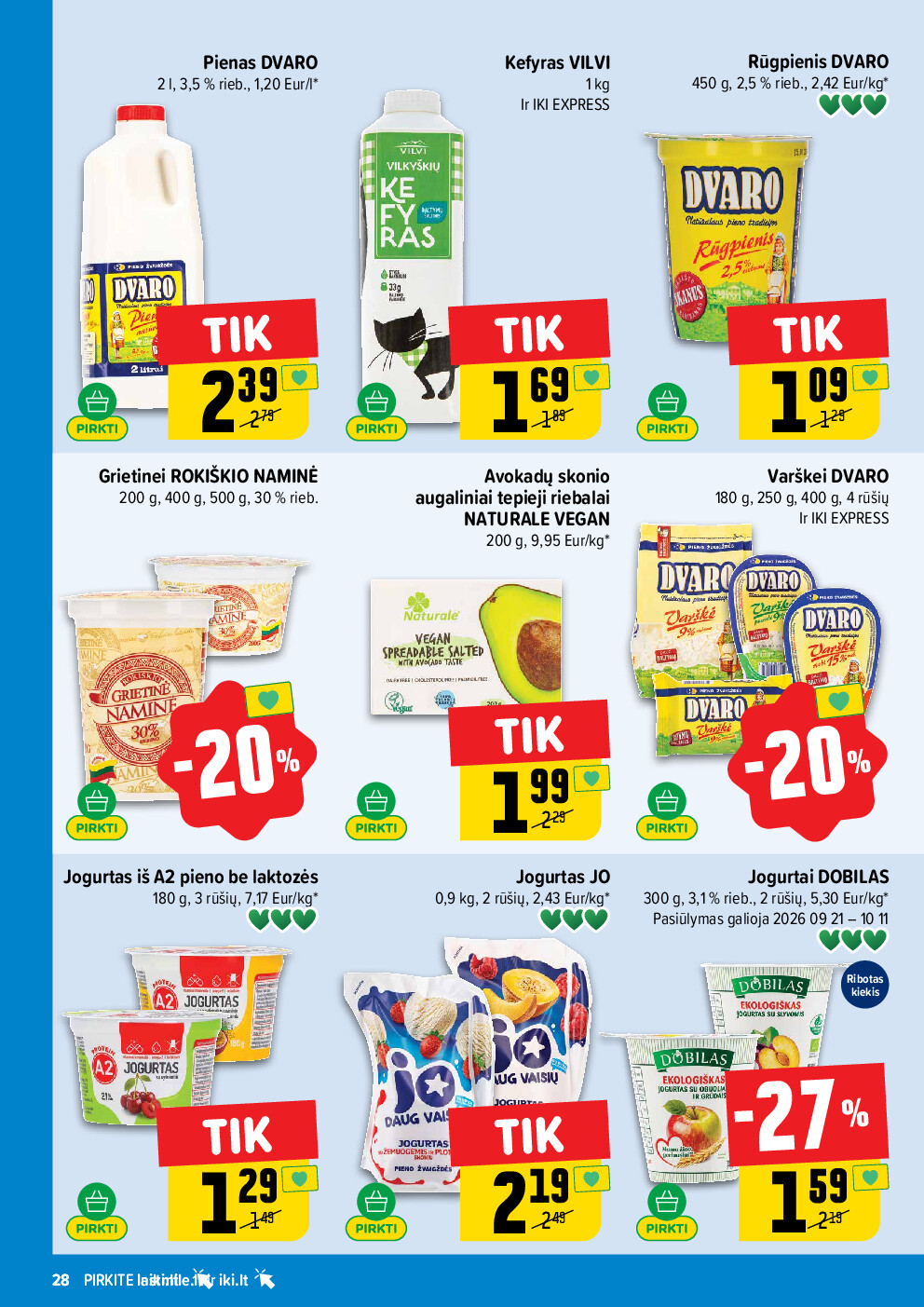 IKI Kainų leidinys Nr. 39 (2026-09-21 - 2026-09-27) | 28