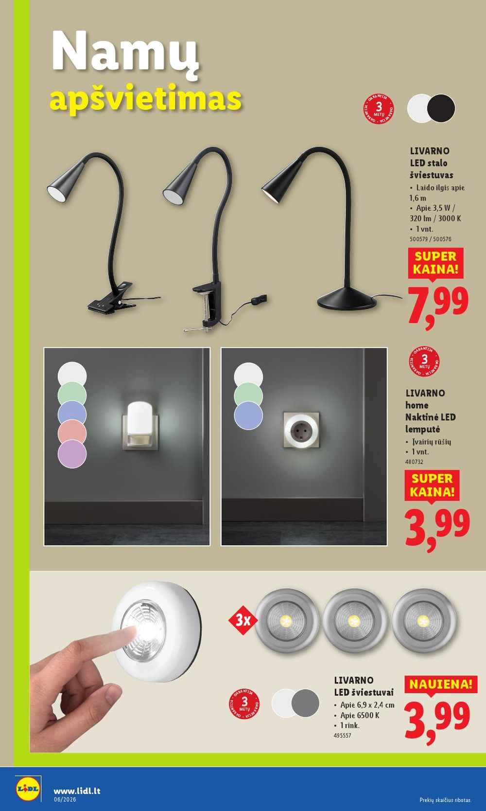 LIDL - Ne maisto prekių pasiūlymai (2026 02 02 - 2026 02 08) | 12