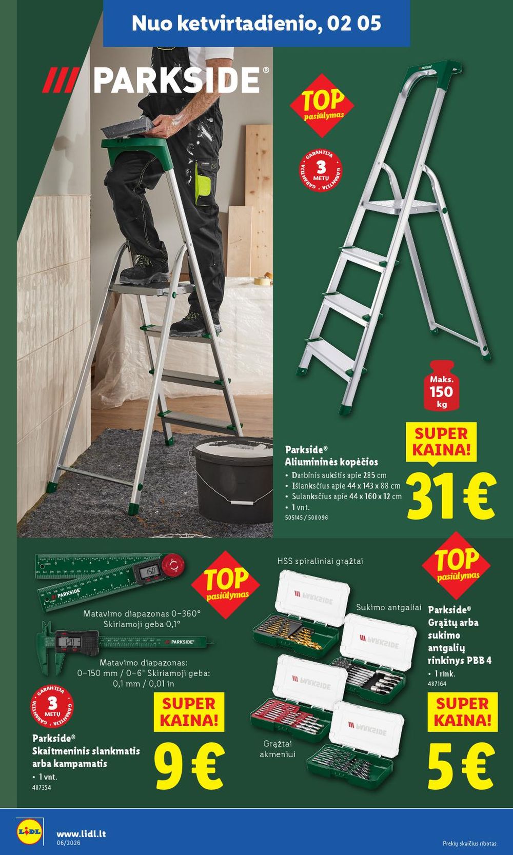 LIDL - Ne maisto prekių pasiūlymai (2026 02 02 - 2026 02 08) | 14