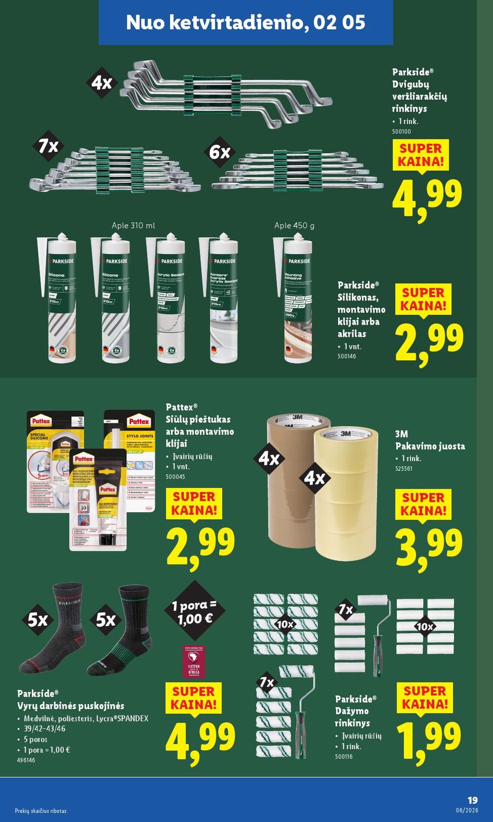 LIDL - Ne maisto prekių pasiūlymai (2026 02 02 - 2026 02 08) | 19