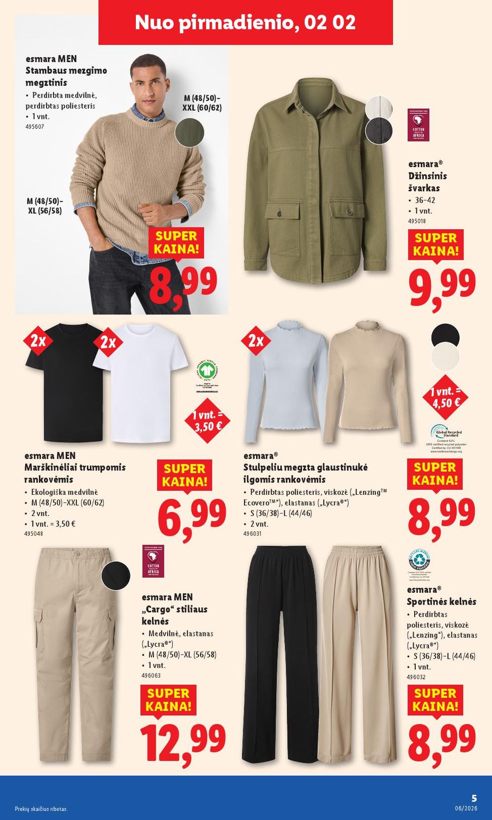 LIDL - Ne maisto prekių pasiūlymai (2026 02 02 - 2026 02 08) | 5