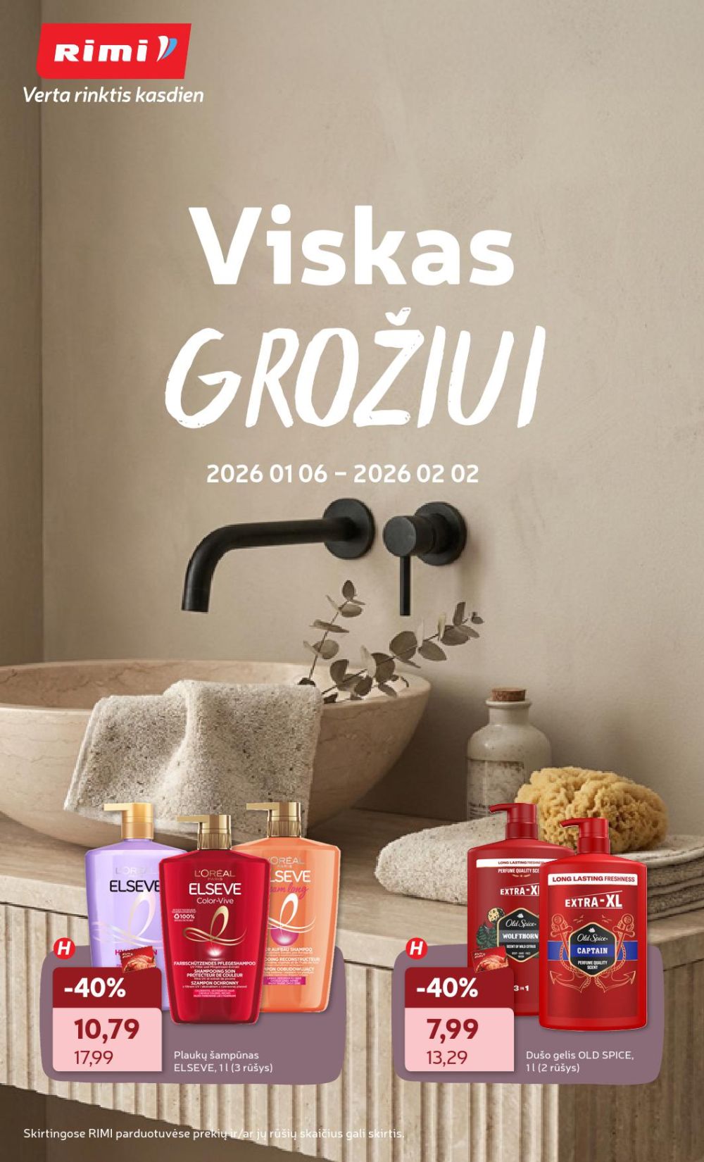 RIMI - GROŽIO prekių katalogas Nr. 01 (2026 01 06 - 2026 02 02) | 1