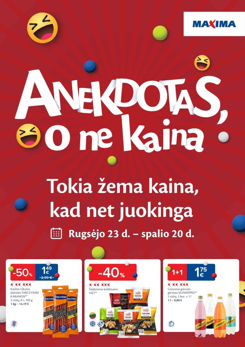 MAXIMA - Anekdotas, o ne kaina (2025 09 23 - 2025 10 20) | 1