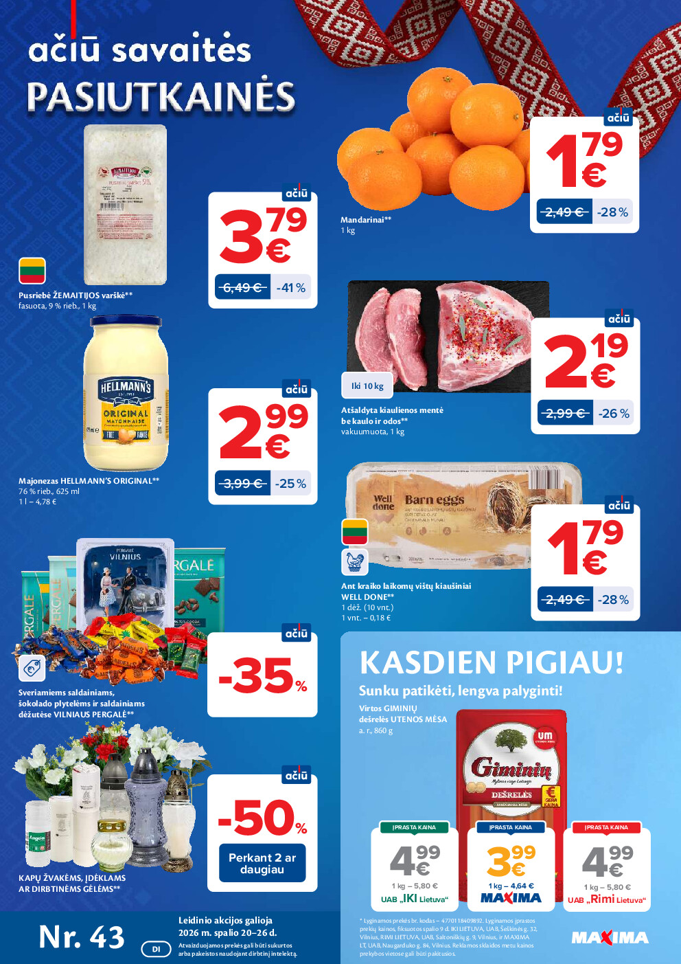 AČIŪ savaitinis leidinys Nr. 43 (2026-10-20 - 2026-10-26) | 1