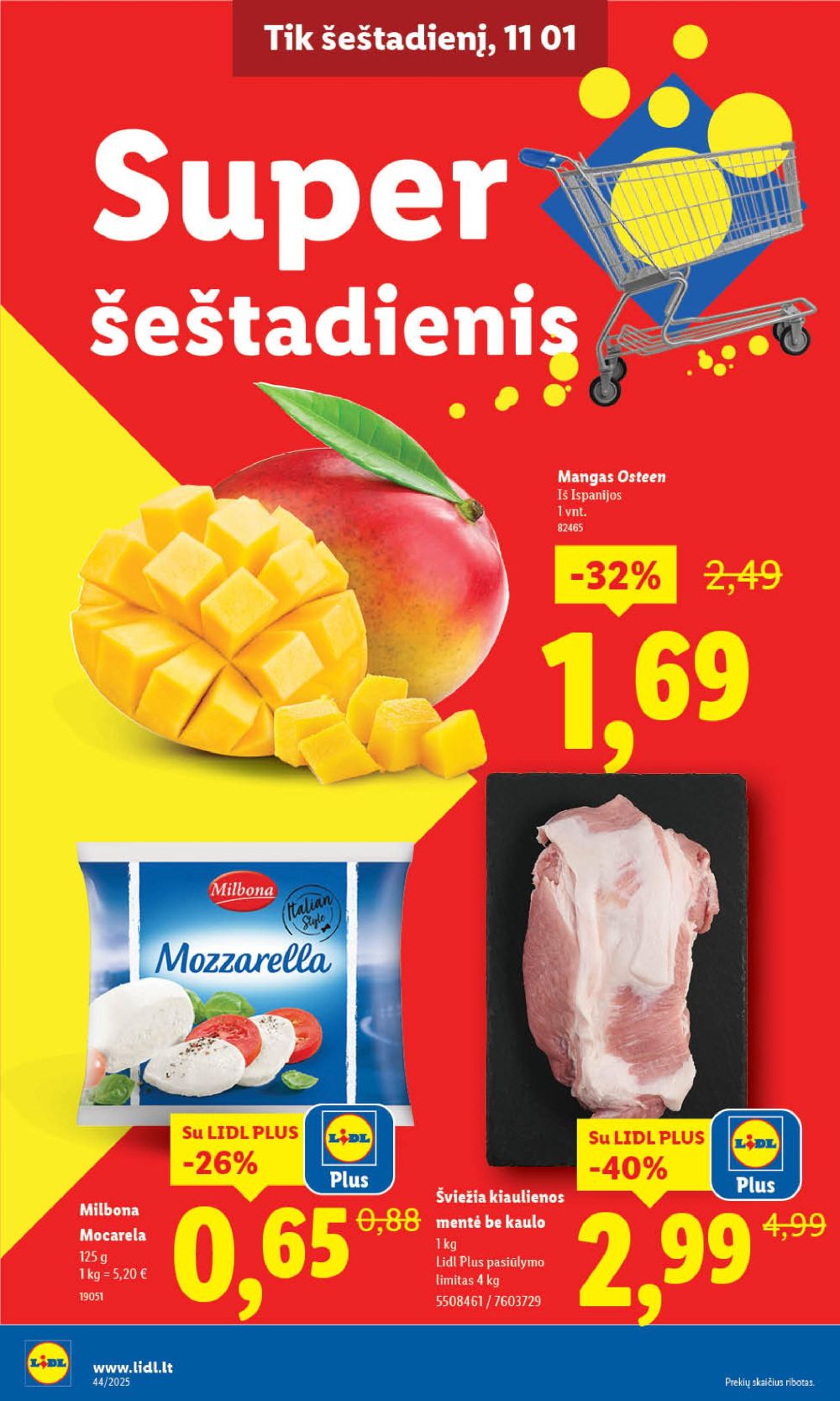 LIDL - Maisto prekių pasiūlymai (2025 10 30 - 2025 11 02) | 2