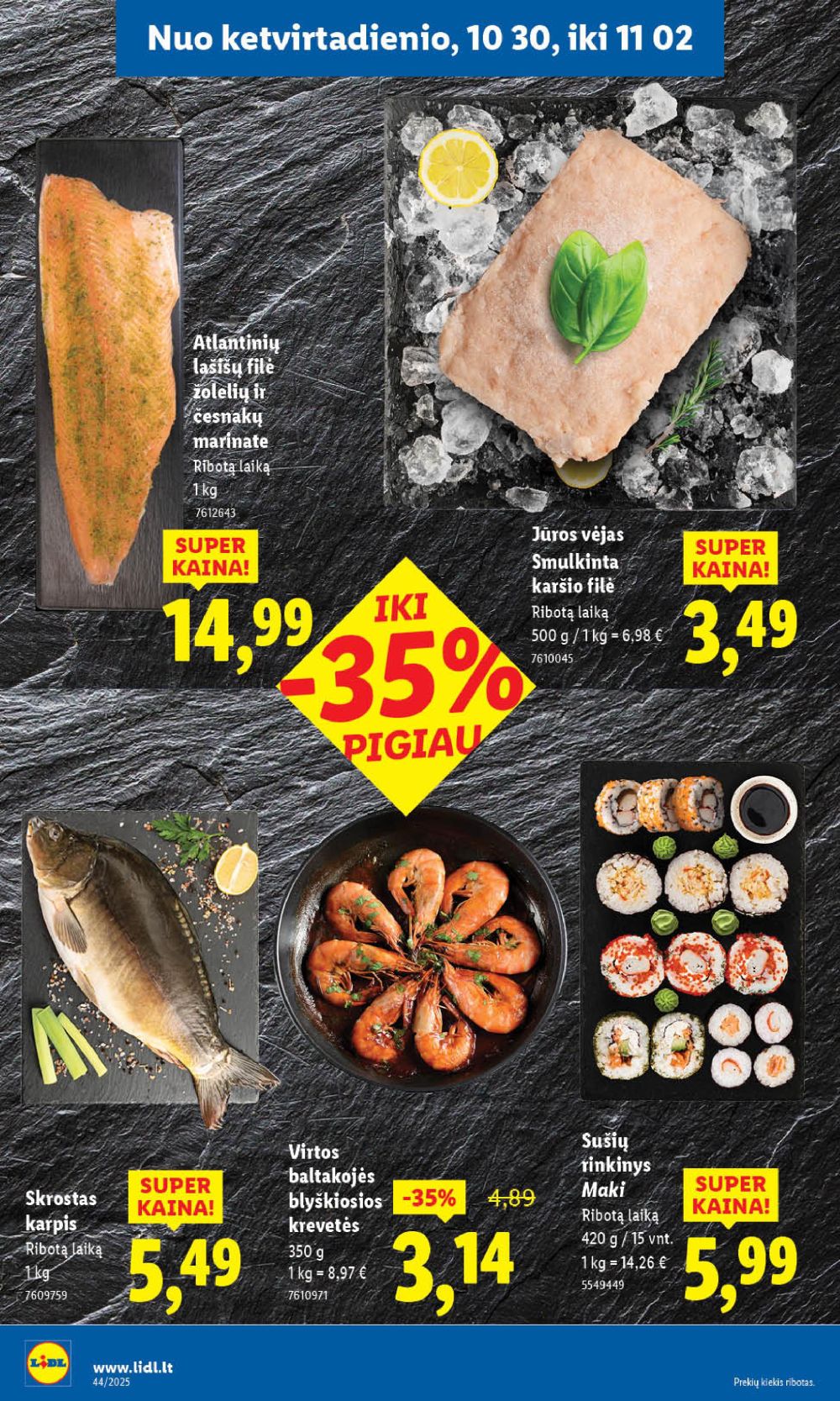 LIDL - Maisto prekių pasiūlymai (2025 10 30 - 2025 11 02) | 12