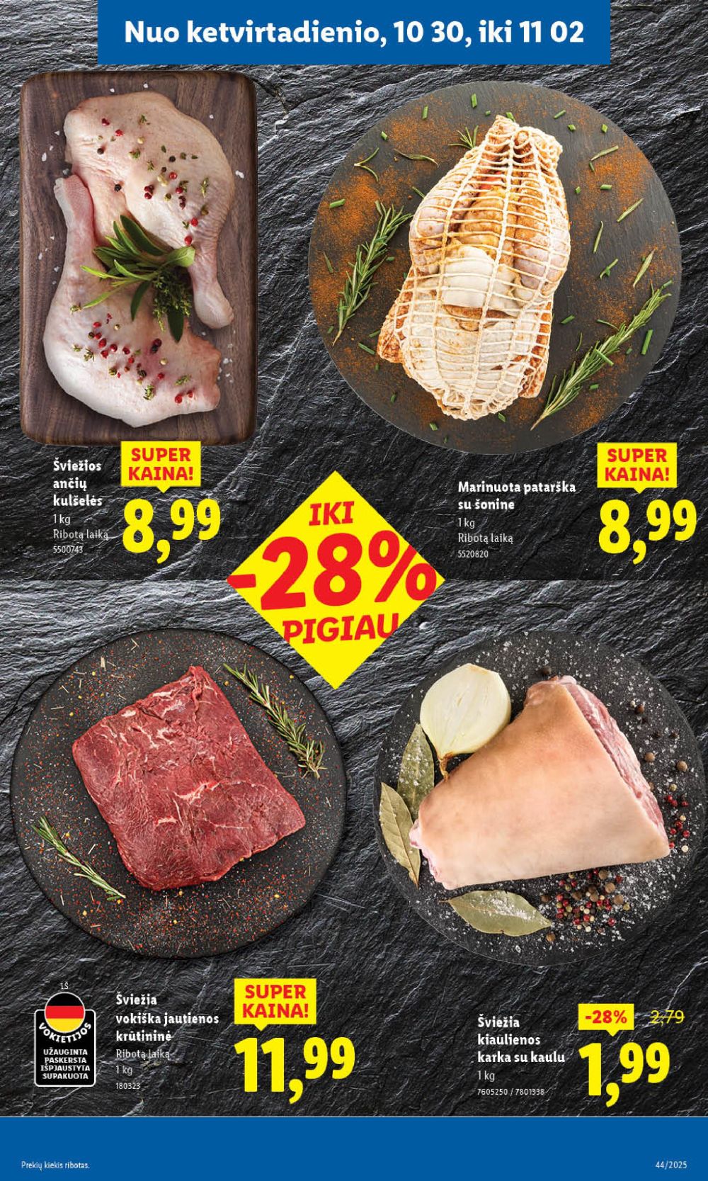 LIDL - Maisto prekių pasiūlymai (2025 10 30 - 2025 11 02) | 13