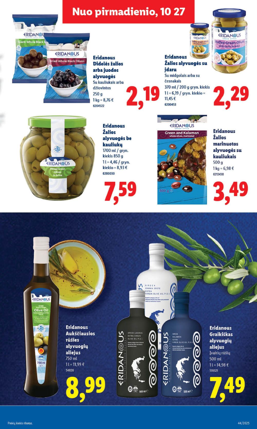 LIDL - Maisto prekių pasiūlymai (2025 10 30 - 2025 11 02) | 21