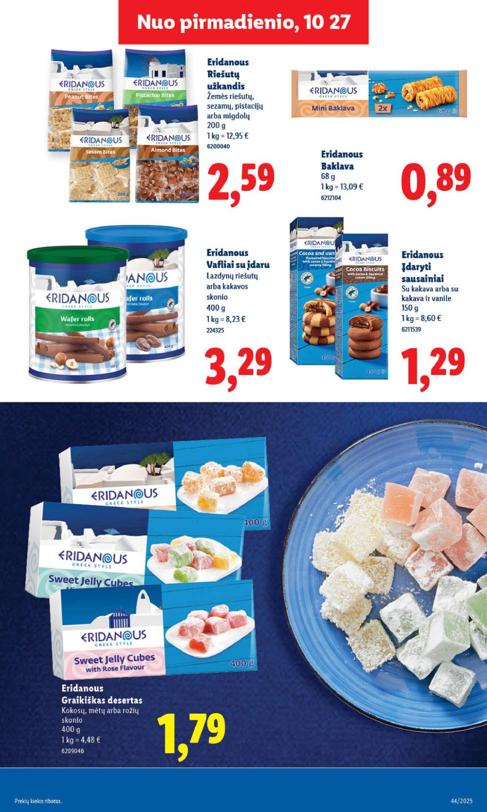 LIDL - Maisto prekių pasiūlymai (2025 10 30 - 2025 11 02) | 25