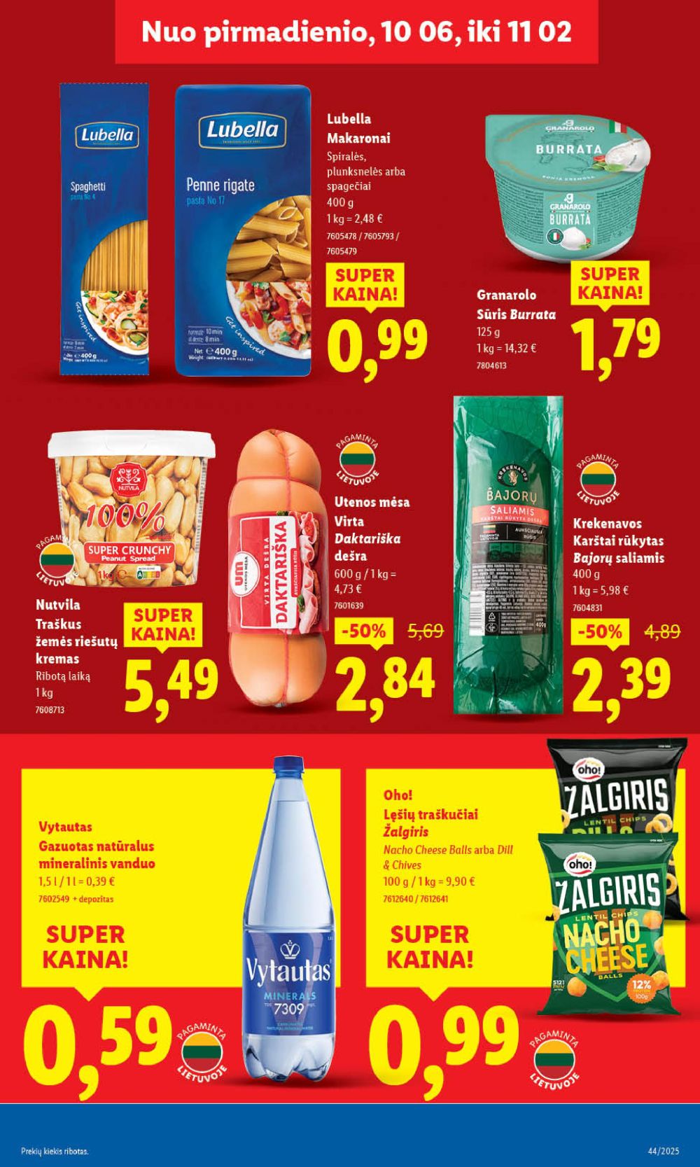 LIDL - Maisto prekių pasiūlymai (2025 10 30 - 2025 11 02) | 33