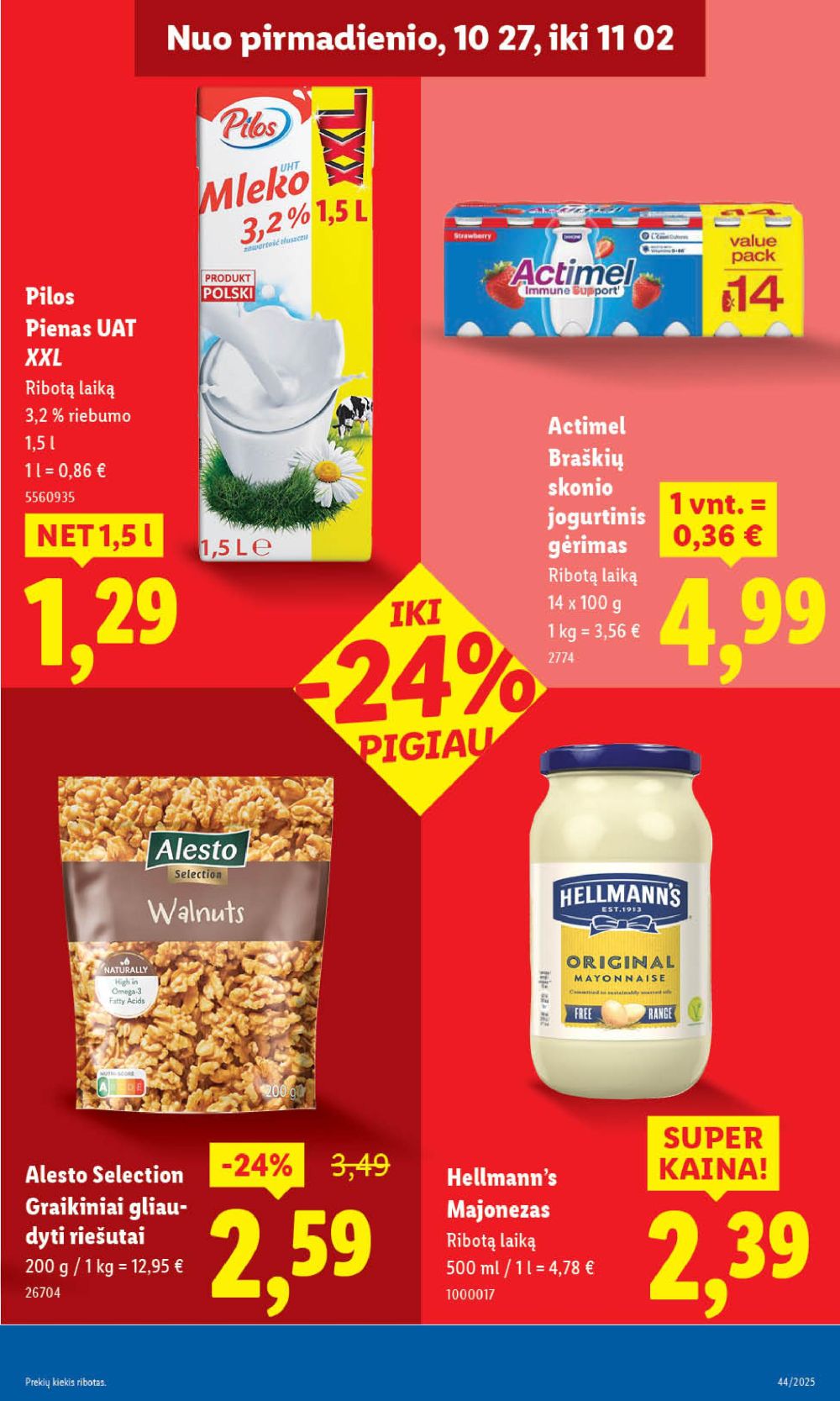 LIDL - Maisto prekių pasiūlymai (2025 10 30 - 2025 11 02) | 35