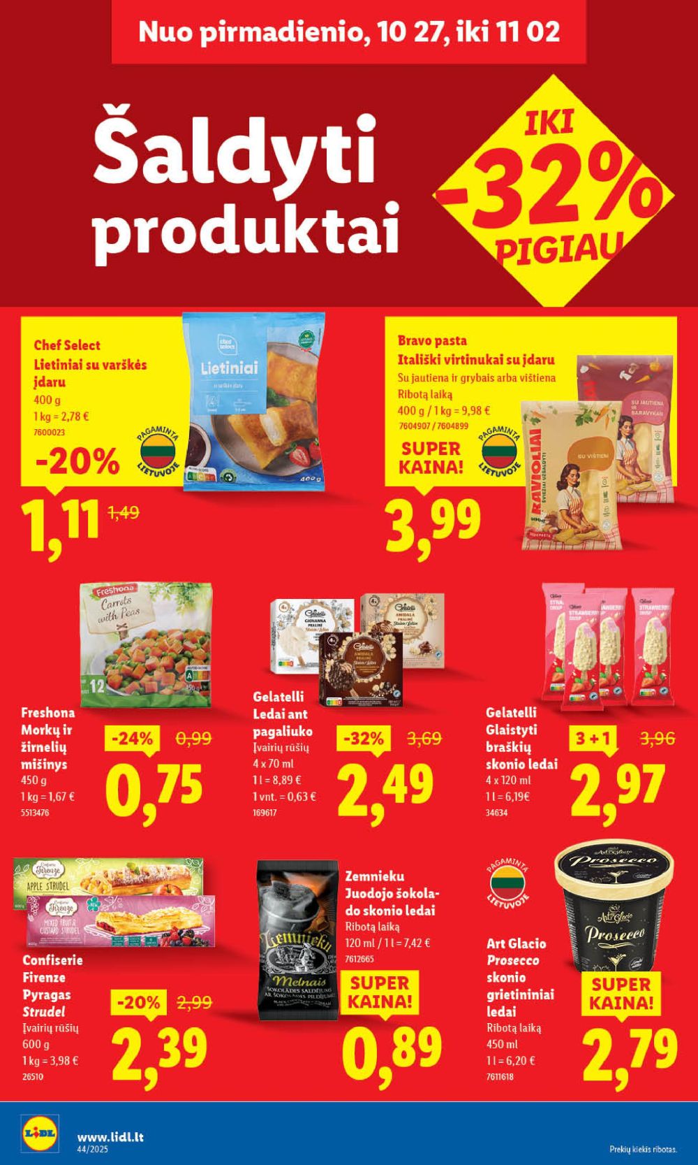 LIDL - Maisto prekių pasiūlymai (2025 10 30 - 2025 11 02) | 38