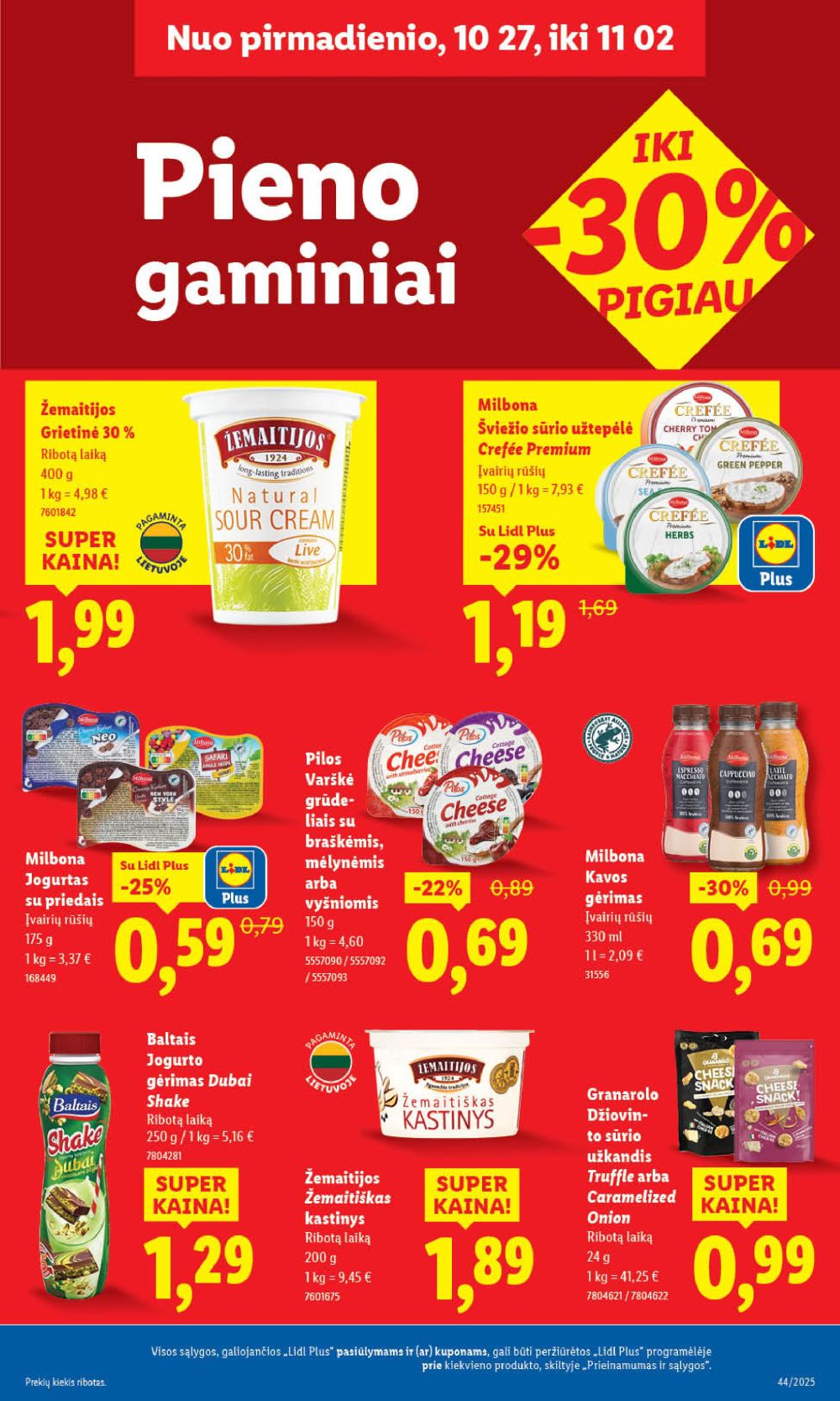 LIDL - Maisto prekių pasiūlymai (2025 10 30 - 2025 11 02) | 39