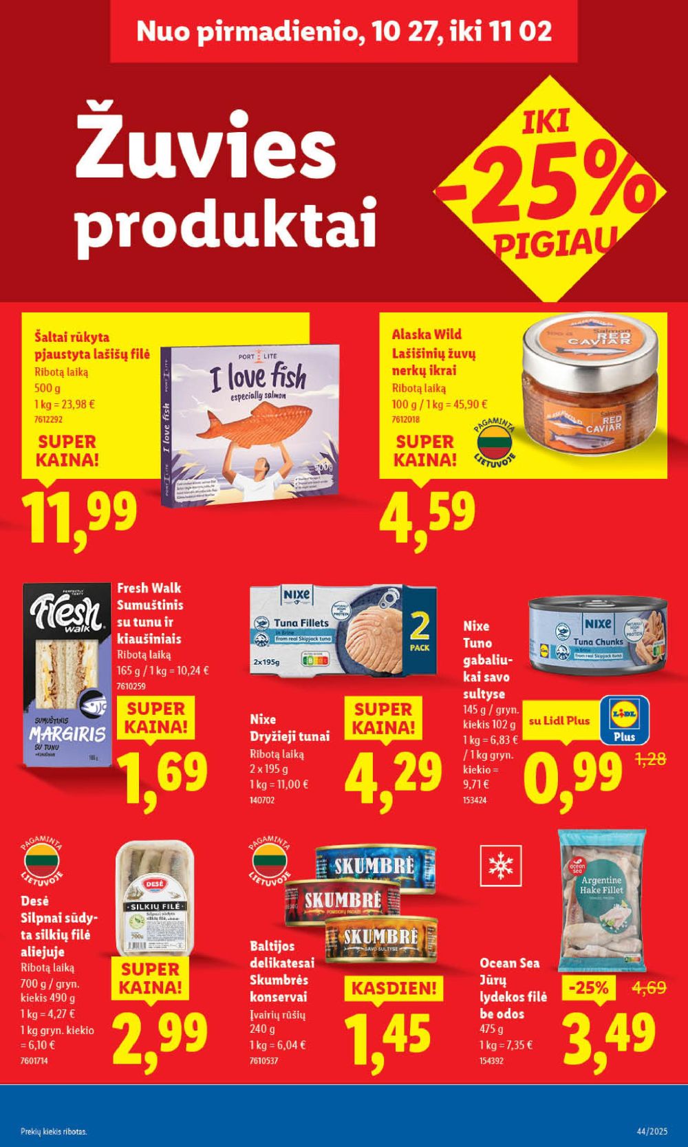 LIDL - Maisto prekių pasiūlymai (2025 10 30 - 2025 11 02) | 41