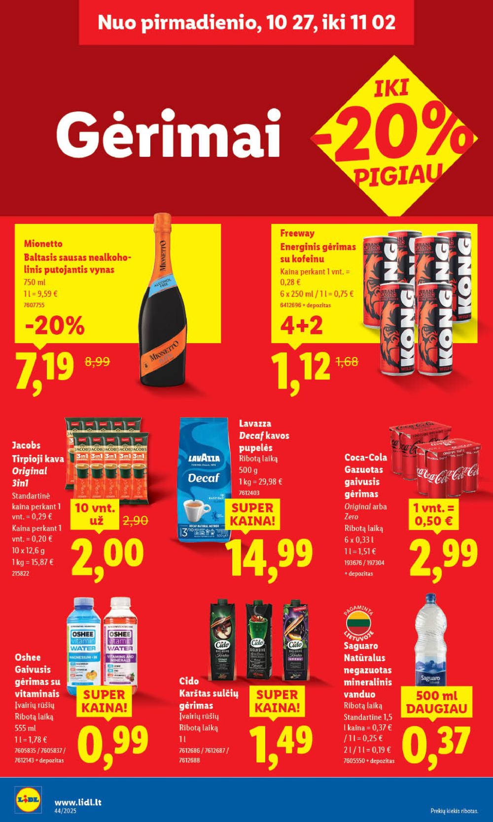 LIDL - Maisto prekių pasiūlymai (2025 10 30 - 2025 11 02) | 42