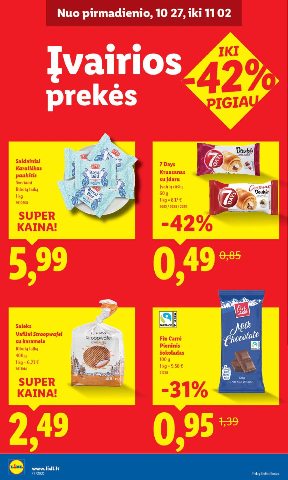LIDL - Maisto prekių pasiūlymai (2025 10 30 - 2025 11 02) | 46