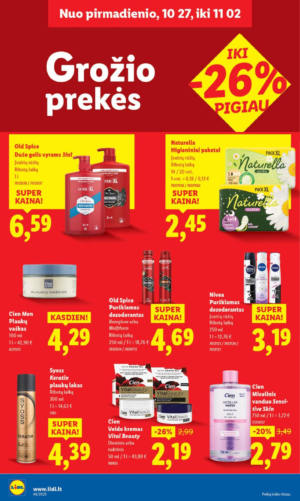 LIDL - Maisto prekių pasiūlymai (2025 10 30 - 2025 11 02) | 50