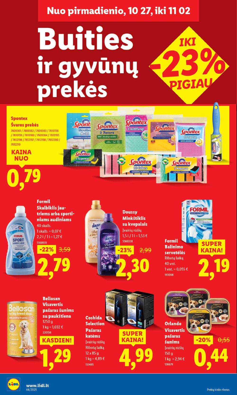 LIDL - Maisto prekių pasiūlymai (2025 10 30 - 2025 11 02) | 54