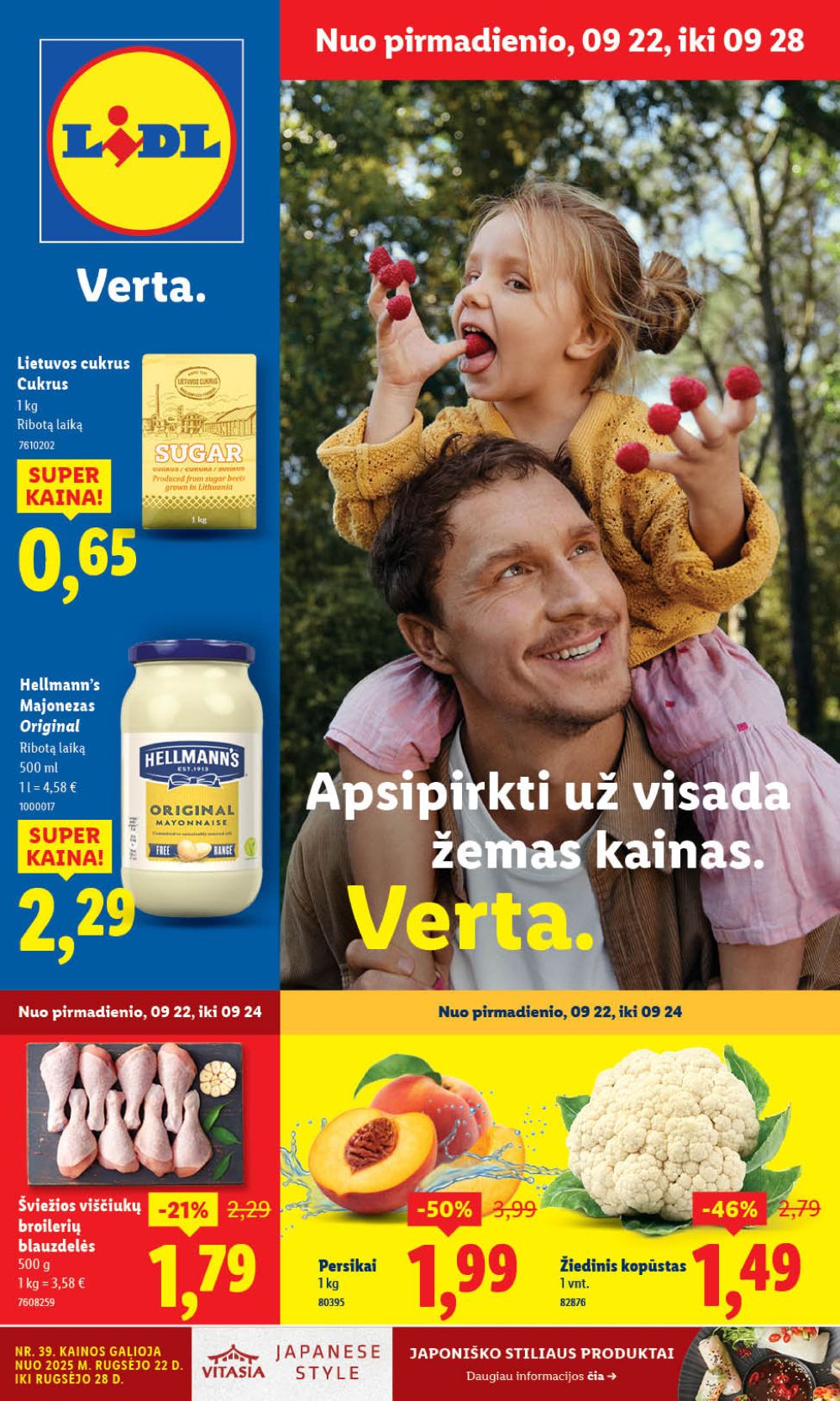 LIDL - Maisto prekių pasiūlymai (2025 09 22 - 2025 09 28) | 1
