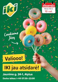 Specialūs pasiūlymai IKI Vidzgiris parduotuvės klientams (2026-03-12 - 2026-03-15)