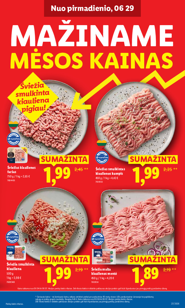 MAISTO PREKIŲ PASIŪLYMAI (2026-06-29 - 2026-07-05) | 3