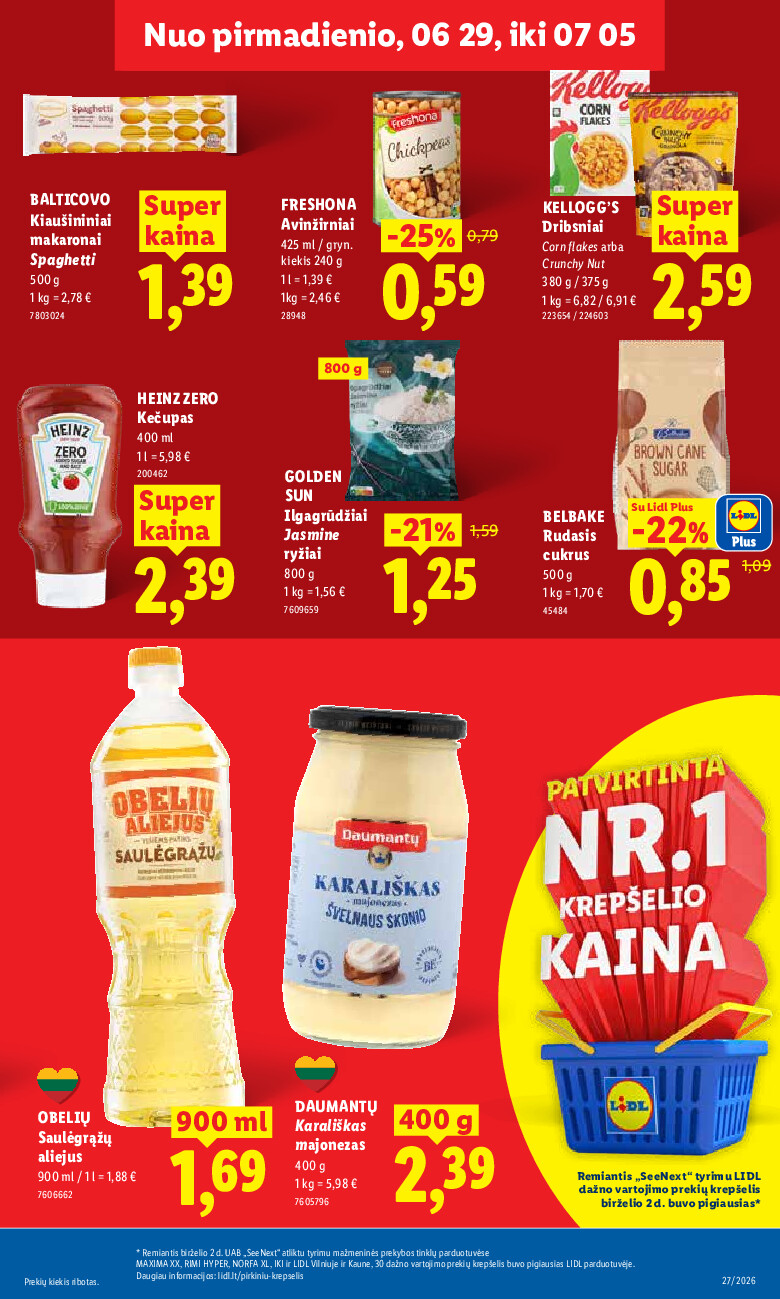 MAISTO PREKIŲ PASIŪLYMAI (2026-06-29 - 2026-07-05) | 23