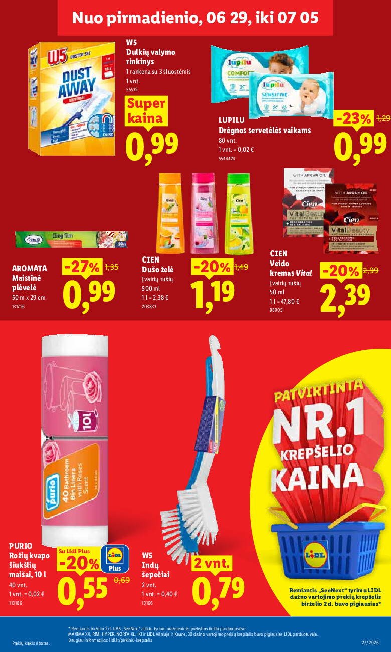 MAISTO PREKIŲ PASIŪLYMAI (2026-06-29 - 2026-07-05) | 29