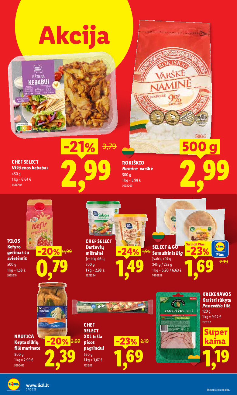MAISTO PREKIŲ PASIŪLYMAI (2026-06-29 - 2026-07-05) | 34